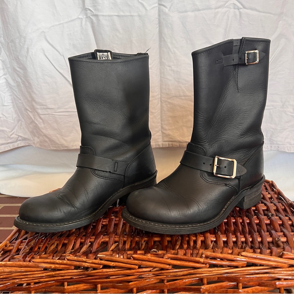FRYE Black 12R Engineer Boots